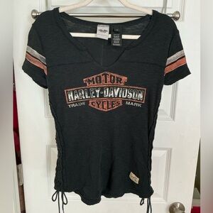 Harley-Davidson Black Fitted Short Sleeve T-Shirt